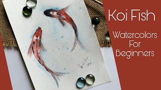 koi watercolor painting beginners tutorial