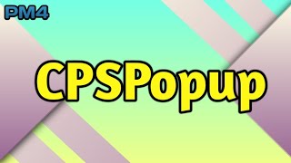 CPSPopup || PocketMine - Plugins || Free Download!!!
