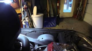 Preparing my Snowmobile for a trip