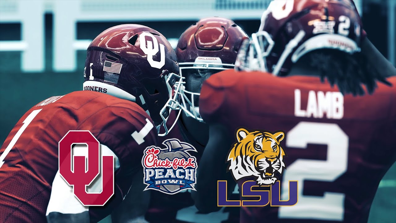 LSU vs Oklahoma 2019 Peach Bowl College Football Playoff Semifinals
