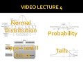 Video Lecture 4: The Normal Distribution and Probability