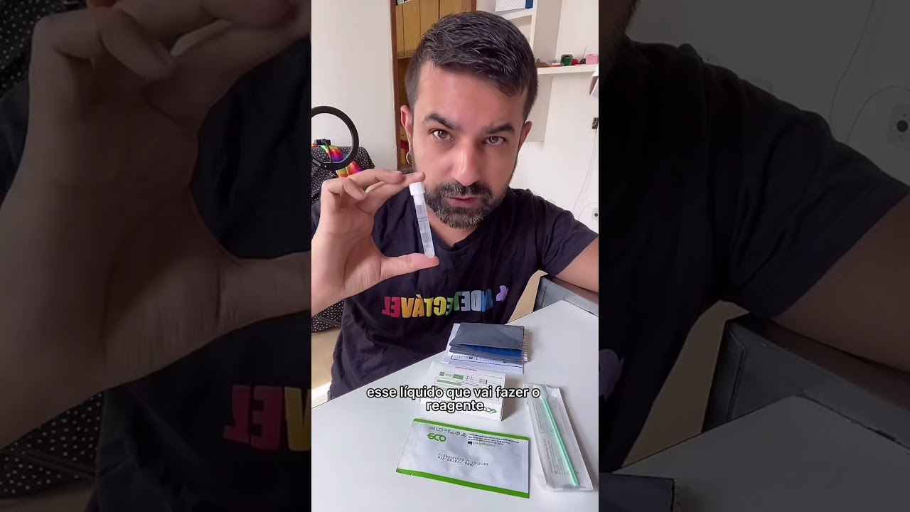 Como fazer o teste rápido de HIV por saliva #hiv #soropositivo #testedehiv #dezembrovermelho