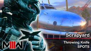 Famous Scrapyard Throwing Knife Spots & Top 10 Throwing Knives in Modern Warfare III #MWIII Wealth