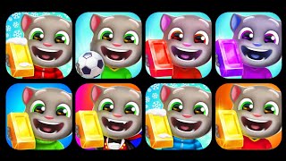 Talking Tom Gold Run Santa Village,Space,Flying,Mining Cart,Skateboard,Snowboard,Catch The Raccoon screenshot 3