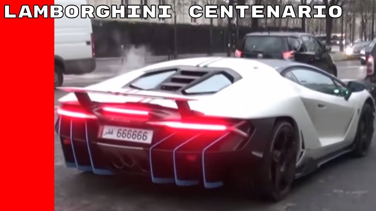 White Lamborghini Centenario Captured In Paris Youtube