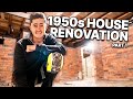 DIY RENOVATING A 1950s TIME CAPSULE HOUSE (FOUND A HIDDEN BASEMENT)