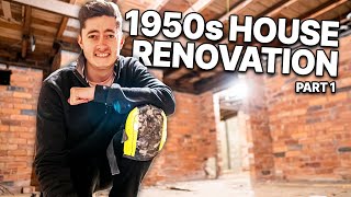 DIY RENOVATING A 1950s TIME CAPSULE HOUSE (FOUND A HIDDEN BASEMENT)
