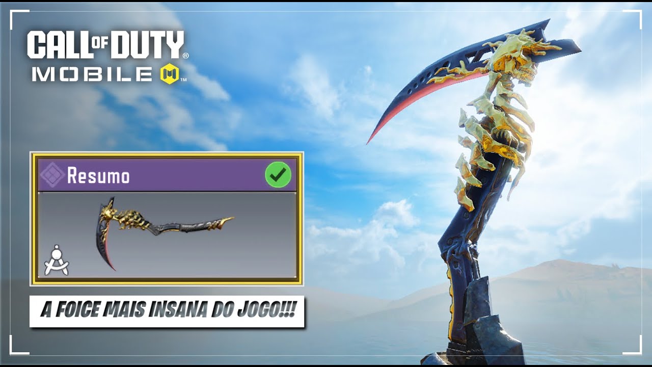 CONFERINDO A SKIN DA FOICE DO GHOST MÍTICO | EXTREMAMENTE LINDA! - CALL ...
