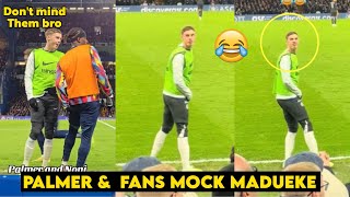 🤣Cole Palmer Funny Reaction to Chelsea Fans Booing Noni Madueke in Arsenal vs Chelsea Match