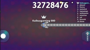 Snake.io modmenu gameplay #280 - small snake but big score - LONG GAMEPLAY !!!