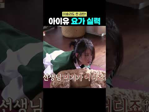 요가로 고통받는 아이유ㅋㅋ #아이유 #효리네민박
