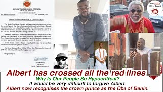 Download Lagu Albert Obazee has crossed all the red lines, Albert now recognise the crown prince as Oba of Benin MP3