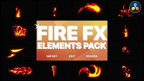 Flash FX Fire Elements | DaVinci Resolve Template Download