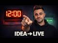 I Built a SaaS in 12 Minutes (From Idea to Live)