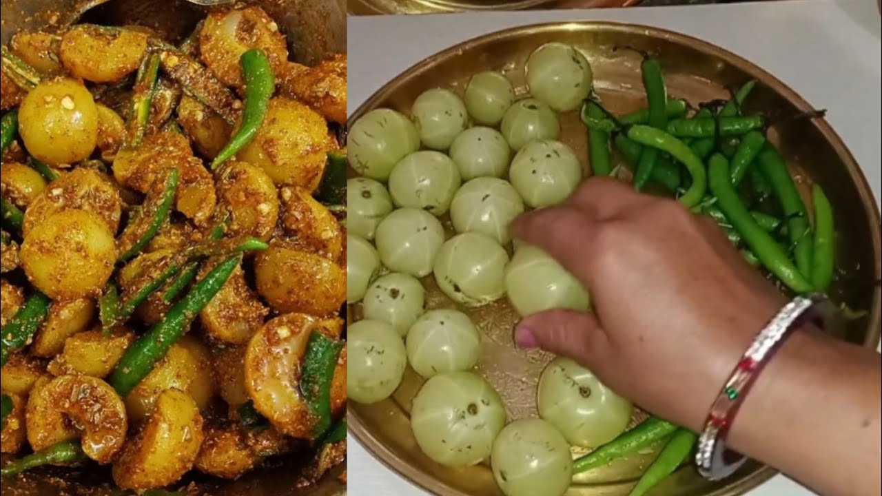 आंवला हरी मिर्च का चटपटा अचार | Amla Green Chilli Pickle Recipe | Easy Amla Mirchi Achar