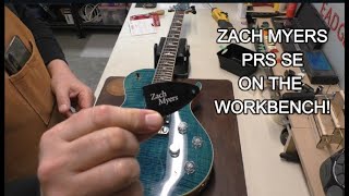 Zach Myers PRS SE Short Scale Guitar on the workbench!