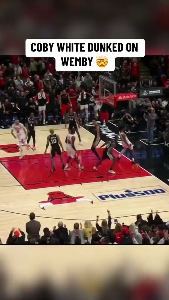 COBY WHITE POSTER DUNK ON WEMBY ?