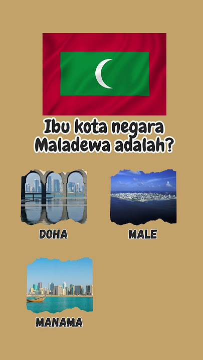 Ibu kota negara Maladewa adalah? #shorts #kuis #ibukota #negara