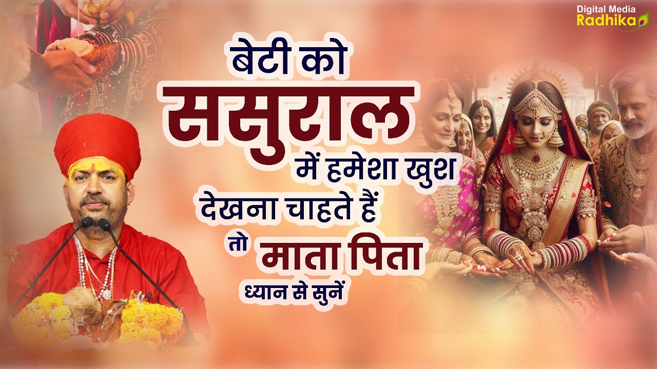 बेटी को ससुराल में हमेशा खुश देखना चाहते हैं तो माता पिता ध्यान से सुनें #bhimashnkarjishastri