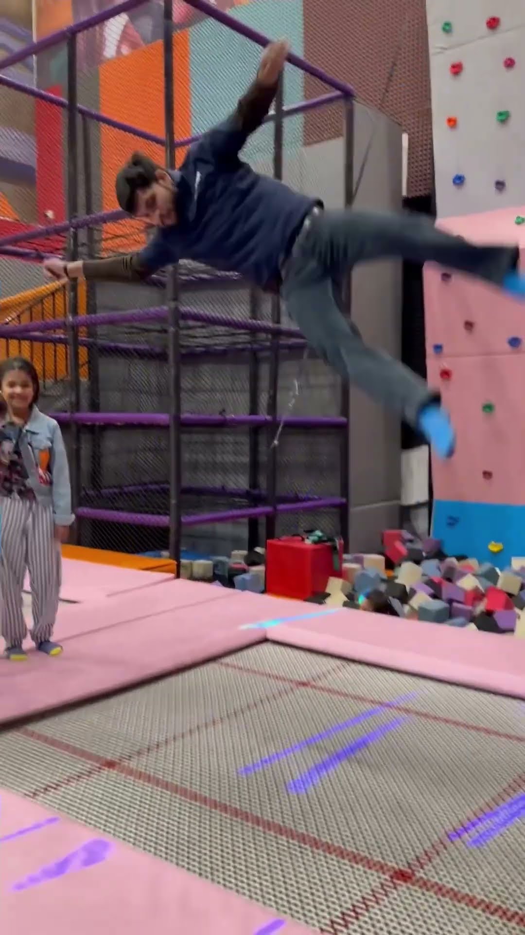 This trampoline is so much fun ???
