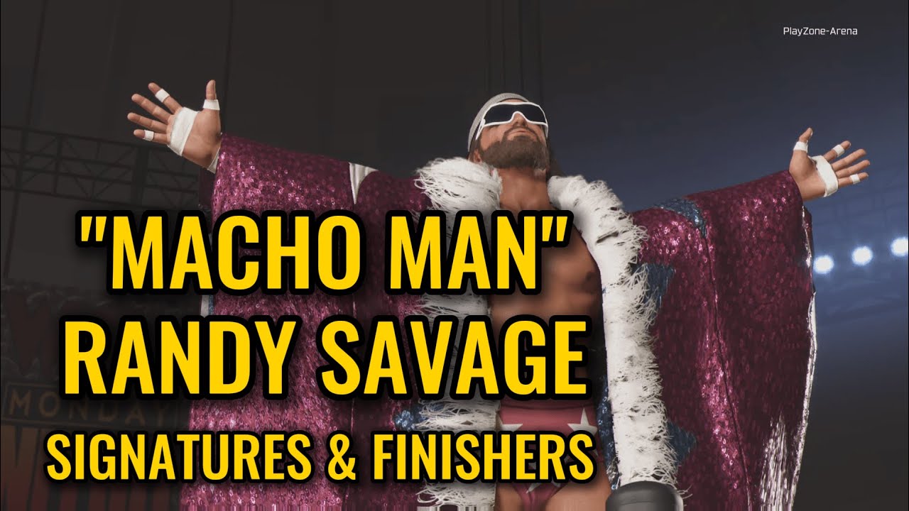 WWE 2K25 "Macho Man" Randy Savage Signature and Finisher Moves (Gameplay)