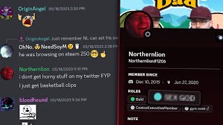 Apollo(i meant kory) leaks Northernlion's roles in the Discord server