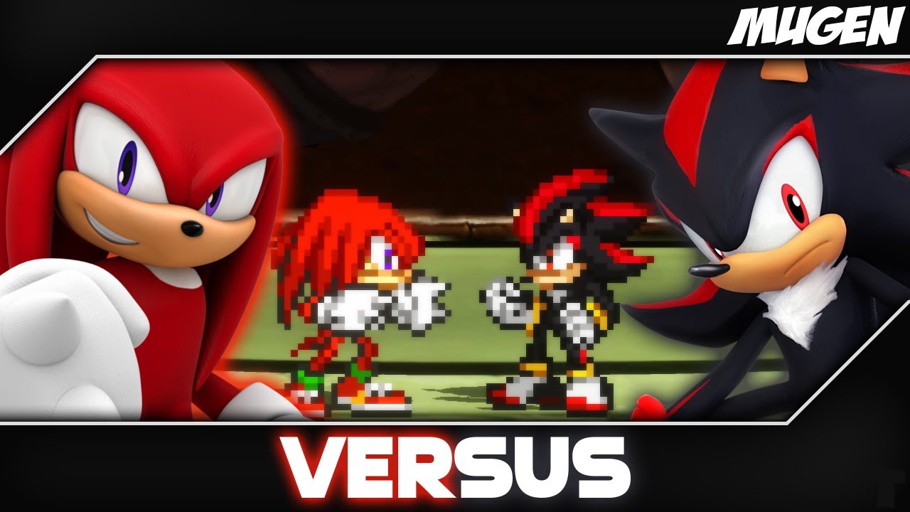 SONIC VS SHADOW IN A MUGEN FIGHT 