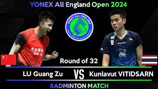 LU Guang Zu (CHN) vs Kunlavut VITIDSARN (THA) | All England Open 2024 Badminton