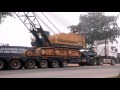 bb transport 8axcle unloading 50t crane