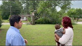 'I was shocked': Hearne resident reacts to severe weather damage near her home