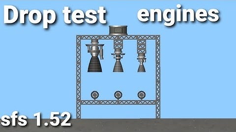 Drop test engines. sfs 1.52