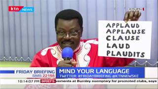 Mind Your Language: 'applaud', 'Applause' 'clause' Test your pronunciatation with word master Willis