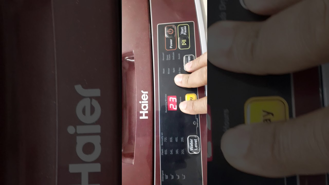 Haier Top Load Washing Machine PCB Change Instructions