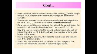 Computer Networks - Binary Back off Algorithm