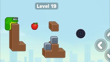 Snake Puzzle Slither to Eat Level 19 Walkthrough Solution
