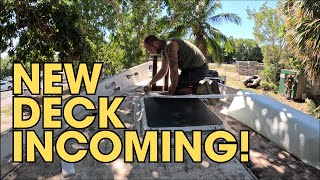 Sealing Roofs & Starting The Deck - DIY Sailboat ep80
