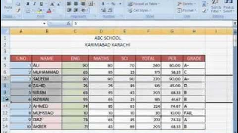 MS Excel Tutorial Urdu Part 10 By Irfan Wazir Ali