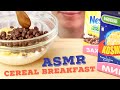 ASMR Breakfast Cereal Nesquik & Kosmostars Eating Sounds No Talking | EVA ASMR 먹방