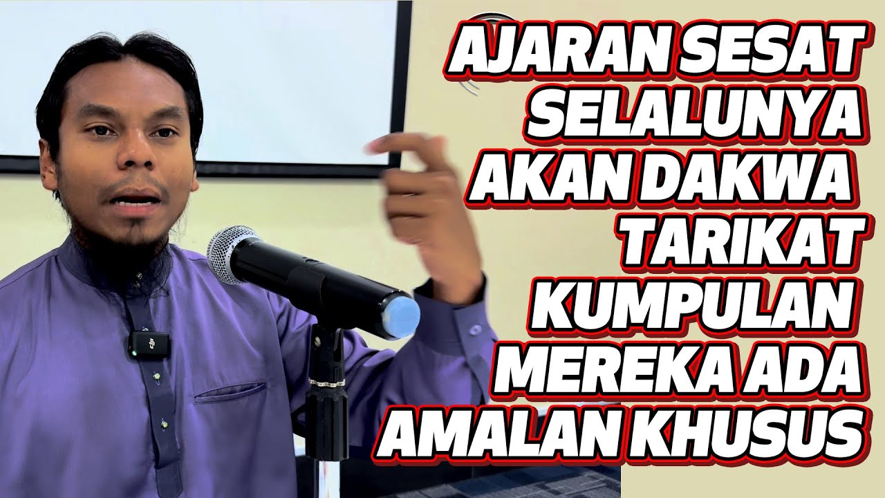 Ustaz Salman Ali - Ajaran Sesat Selalunya Akan Dakwa Tarikat Kumpulan Mereka Ada Amalan Khusus