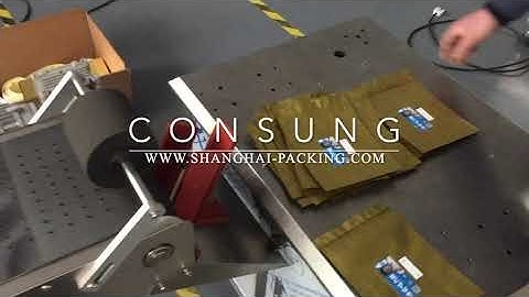 empty bag labeling machine