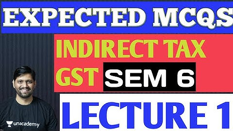 GST MCQS ||Part 1||By Rahul Mohile || Detailed Explanation
