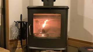 🪵薪ストーブ🪵本日の着火です🌪️風が強いです🌪️🔥Wood-burning stove🔥