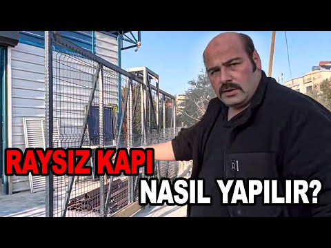 RAYSIZ YANA KAYAR BAHÇE KAPISI  RAYLI KAPI UÇAN KAPI