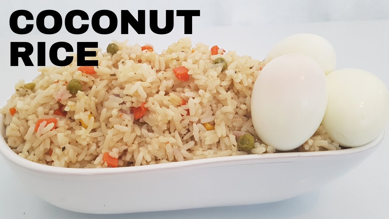 HOW TO MAKE COCONUT RICE COCONUT RICE RECIPE YouTube