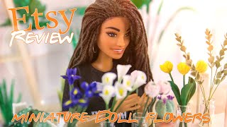 Etsy Shop Review | Dolls Flowers 1:6 Scale Miniature Accessories