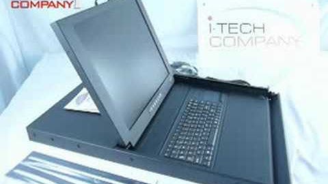 1U Rackmount LCD Monitor Combo PS/2 or USB  KVM