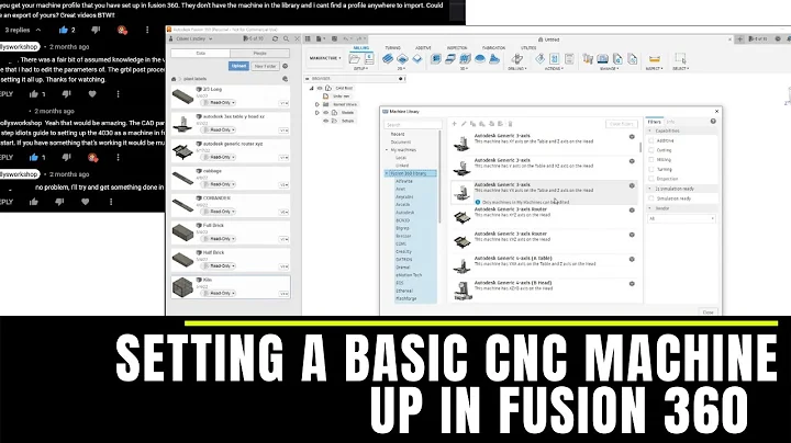 Create fusion360 profile for grbl CNC machines (Sainsmart Genmitsu 4030). Viewer Request.