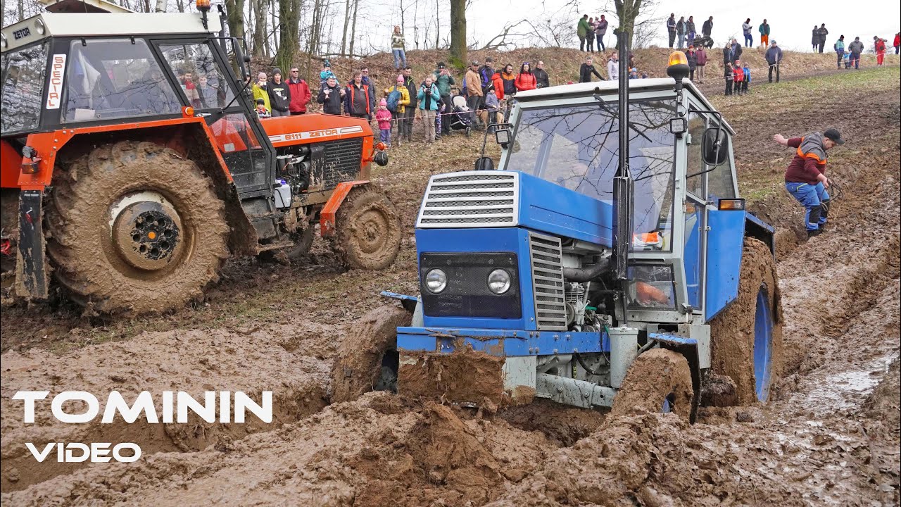 Tractor -  winter mud race | Traktoriáda Nechálov 2024 | závod 🚜