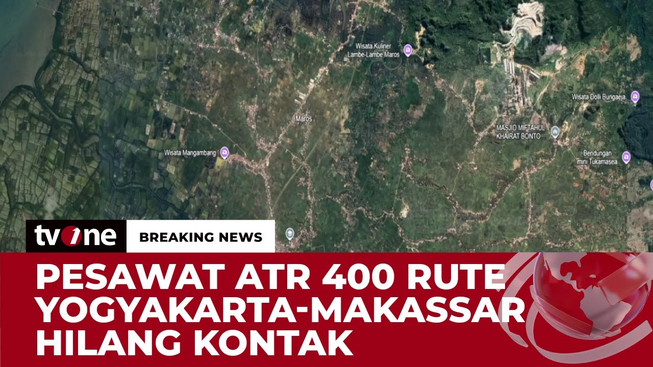 [BREAKING NEWS] Pesawat ATR 400 Rute Yogyakarta-Makassar Hilang Kontak | tvOne