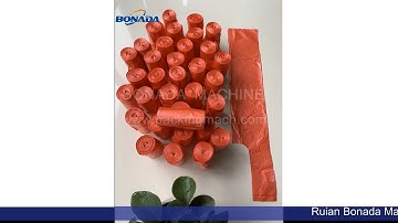 BND-350×2 Coreless Rolling Garbage Bag Making Machine (Star Sealing T-shirt bag & Flat bag)